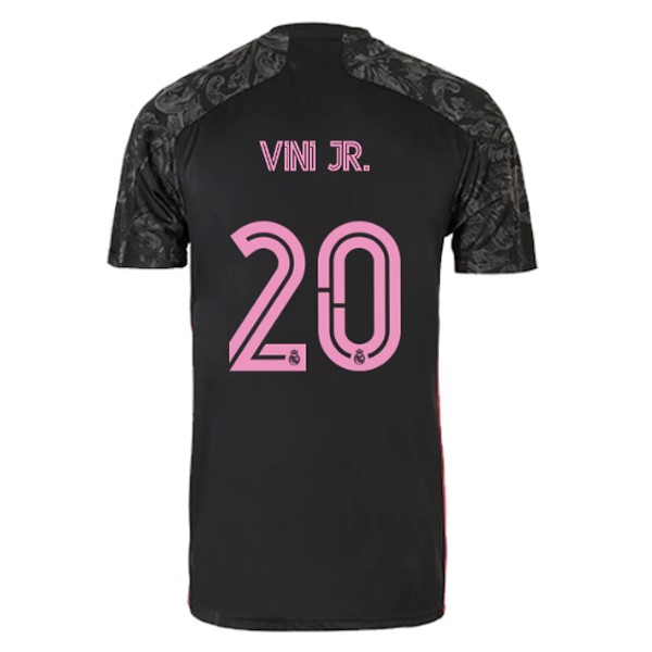 Camiseta Real Madrid Tercera equipo NO.20 Vini Jr. 2020-2021 Negro